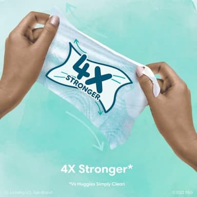 Pampers Baby Wipes Aqua Pure, 99% water-based wipes, Hypoallergenic and Unscented Baby Wipes, 672 Wipes Total (12 Flip-Top Packs) - Image 8