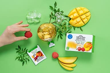 Ahmad Tea Green Tea, Cold Brew Mango and Lychee Teabags, Iced Tea, 20 ct (Pack of 1) - Caffeinated and Sugar-Free - Image 4
