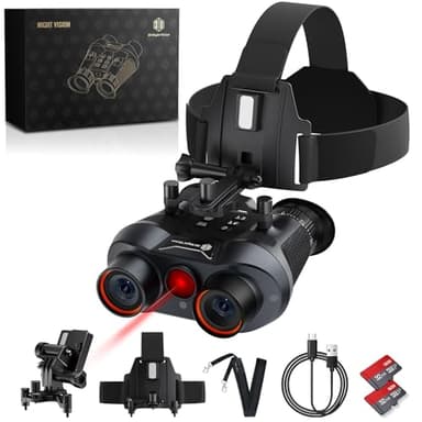 3D VR Night Vision Goggles,8K UHD Night Vision Binoculars for Adults, Auto Wake and Seamless 3D Integration Tech,Infrared Goggles, Rechargeable with 8K Photo&4K Video - Image 1