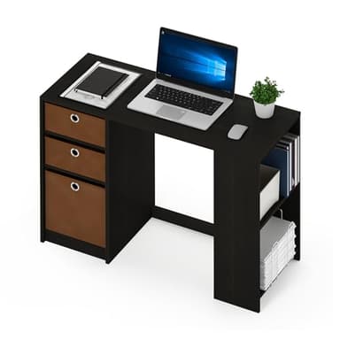 FURINNO Computer Study Writing Desk, Espresso, Model:15110EXBR - Image 6