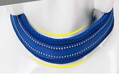 WINHYEPET True Love Dog Collar Reflective Sandwich Lining Nylon Webbing Comfortable and Safe Adjustable Buckle Convenient Used for Walking for Samll/Medium/Large Neck Ring TLC5011(Gray,L) - Image 4