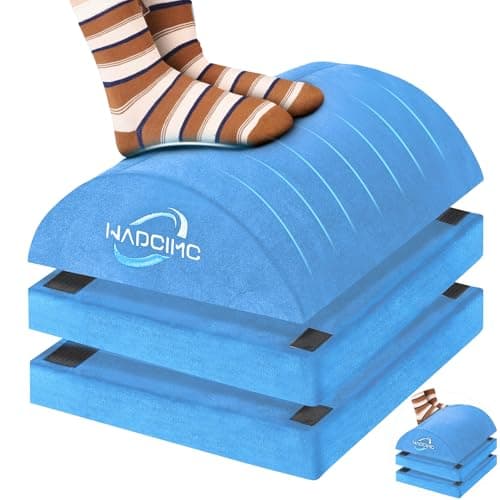 WADCIMC Foot Rest for Under Desk at Work, Warmer Feet Pocket Footrest,Foot Stool with Washable Cover,Comfortable Footrest with 3 Adjustable Heights, for Office Gaming Chair, for Leg Support, XL(18IN) - Image 1