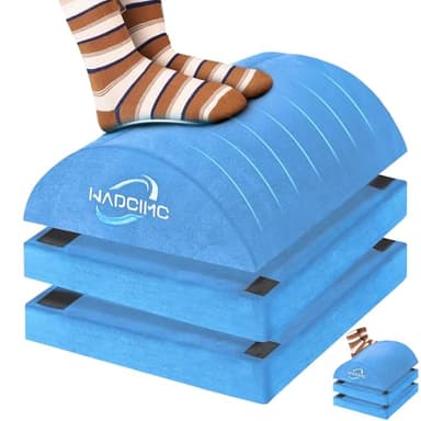 WADCIMC Foot Rest for Under Desk at Work, Warmer Feet Pocket Footrest,Foot Stool with Washable Cover,Comfortable Footrest with 3 Adjustable Heights, for Office Gaming Chair, for Leg Support, XL(18IN) - Image 1