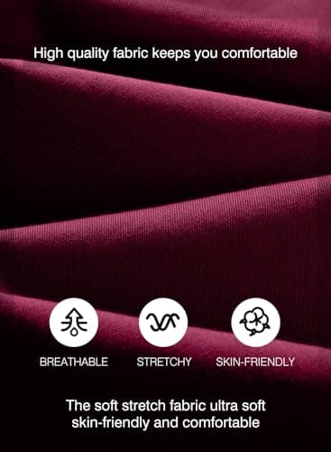 JMIERR Mens Casual Joggers Pants - Cotton Drawstring Chino Cargo Pants Twill Track Jogging Sweatpants Travel with Pockets, M, Red Dahlia - Image 4