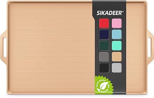 Large Dog Bowl Mat Pet Feeding Mat for Floor Waterproof with Edges, Silicone Placemats for Cat and Dog Water Bowl, Nonslip Pet Food Mat, Tray for Dog Bowls - Image 1