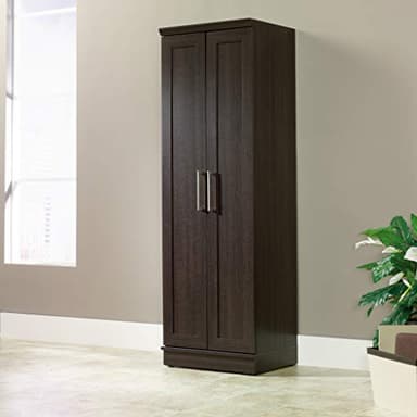 Sauder HomePlus Kitchen Pantry Storage Cabinet with Adjustable Shelves, Laundry Bathroom, L: 23.31" x W: 17.01" x H: 71.18", Dakota Oak - Image 2