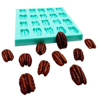 Pecan silicone mold, Multi cavity pecan silicone molds wax melts molds, Realistic pecans silicone mold NS015 - Image 2