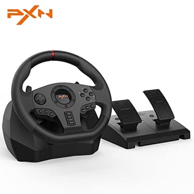 PXN V900 PC Steering Wheel Gaming - 270/900° Xbox Steering Wheel with Linear Pedals & Left and Right Dual Vibration for PS4, PC, Xbox One, Xbox Series X|S, Switch - Image 1