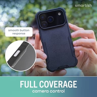 Smartish® iPhone 17 Pro MagSafe Case - Gripzilla Protective Magnetic Case [Rugged + Tough] Heavy Duty Grip Armored Cover w/Drop Tested Protection for Apple iPhone 17 Pro - Black Tie Affair - Image 7