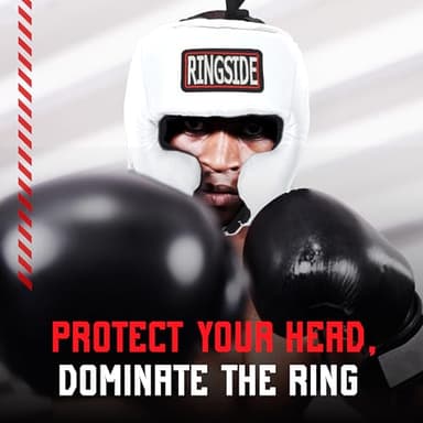 Ringside Competition Boxing Headgear, USA Boxing-Approved Leather Headgear with Cheek Protection, Great for MMA, Muay Thai, Kickboxing, and Training, Ideal for Men and Women, Black, Small - Image 8