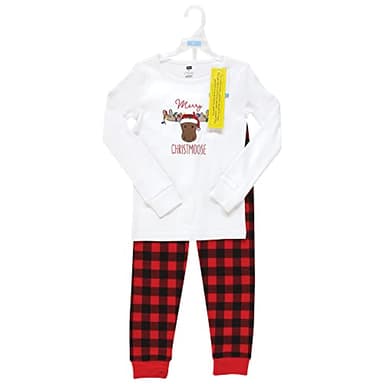 Hudson Baby Baby Cotton Pajama Set, Christmoose, 6-12 Months - Image 2