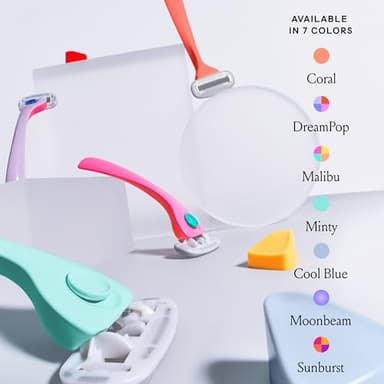Billie Razors for Women Shave Kit – Women’s Razor + 4 x 5-Blade Razor Refills + Magnetic Holder – DreamPop - Image 7