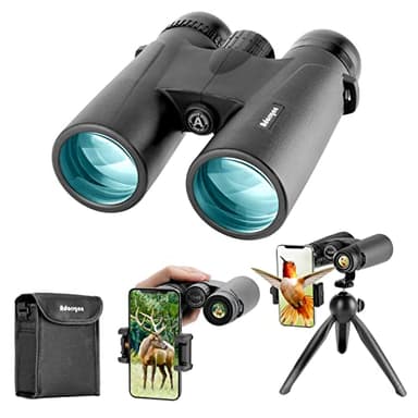 Adorrgon 12x42 HD Binoculars for Adults High Powered with Phone Adapter, Tripod and Tripod Adapter - Large View Binoculars with Clear Low Light Vision - Binocular for Bird Watching Cruise Travel - Image 1