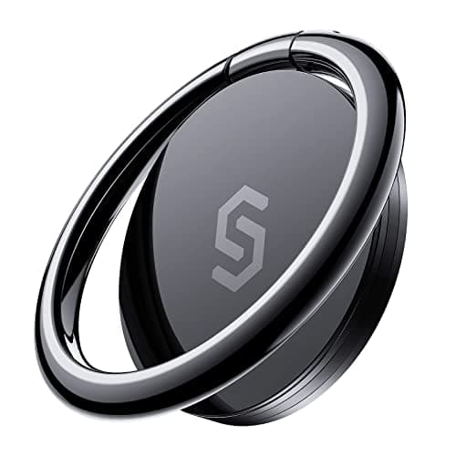 Syncwire Cell Phone Ring Holder Stand, 360 ° Rotation Finger Ring Kickstand Polished Metal Phone Grip Compatible with iPhone, Samsung, LG, Sony - Image 1