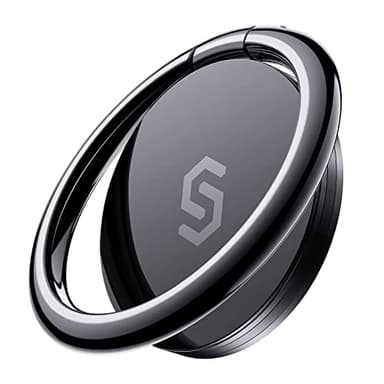 Syncwire Cell Phone Ring Holder Stand, 360 ° Rotation Finger Ring Kickstand Polished Metal Phone Grip Compatible with iPhone, Samsung, LG, Sony - Image 1