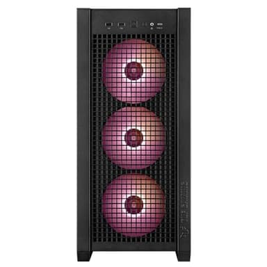 ASUS TUF Gaming GT302 ARGB ATX Mid-Tower PC Case Four 140 x 28 mm ARGB fans for high airflow and static pressure, interchangeable side panel, detachable top panel, hidden-connector motherboard support - Image 8