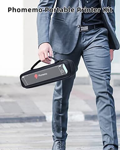 Phomemo Portable Printers Wireless for Travel - Bluetooth Thermal Printer Supports 8.5" X 11" Letter, Inkless Printer Compatible with Phone Laptop for Home Use Car Office School, Come with Carry Case - Image 8
