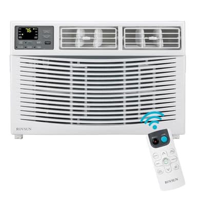 ROVSUN 12000 BTU Air Conditioner Window Unit, 3-in-1 Window AC Unit Cooler, Dehumidifier & Fan with Timer, Remote Control & Installation Kit, Cooling Rooms up to 550 Sq. Ft, 115V/60Hz - Image 1