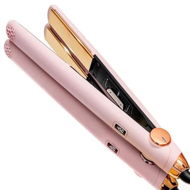 TYMO Flat Iron Hair Straightener and Curler 2 in 1 with 10s Fast Heating, 1 Inch Professional Titanium Straightening Curling Iron with 32 Adjustable Temp and Automatic Shut Off - Image 1
