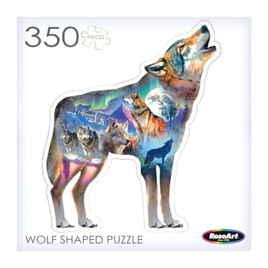 RoseArt - Big Shaped - Wolf II - 350 Piece Jigsaw Puzzle for Adults - Image 3