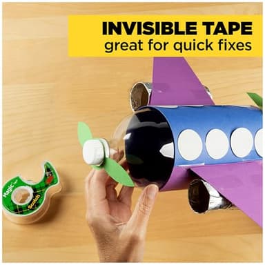 Scotch Magic Tape, 12 Rolls, Numerous Applications, Invisible, Engineered for Repairing, 3/4 x 1000 Inches, Boxed - Image 8