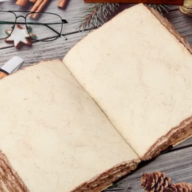 Rustic Vintage Leather Spine Bound Journal - 200 Pages, 10"X7", Brown - Handmade Antique Deckle Edges Watercolor Paper - Book of Shadows/Spell - Writing Notebook Sketchbook for Women and Men - Image 3