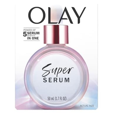 Olay Super Serum - Niacinamide, Vitamin C & E, Collagen Peptide, AHA - 5-in-1 Skin Care Benefits for Face - Healthy Glow, Brightening, Hydrating, Smoothing, Firming, Evens Tone, Anti-Aging, 1.7 Oz - Image 16