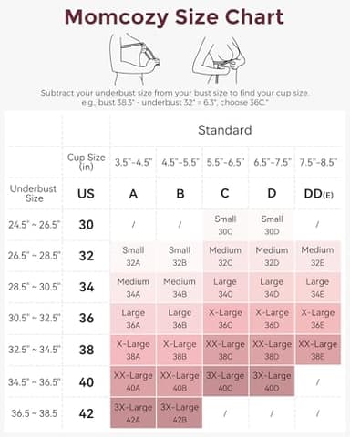 Momcozy Nursing Bras for Breastfeeding 3 Pack, YN21 Seamless Ultra Comfort Maternity Bra, Pregnancy Sleep Bralette - Image 6