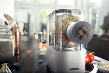 Philips Kitchen Appliances Compact Pasta and Noodle Maker, Viva Collection, Comes with 3 Default Classic Pasta Shaping Discs, Fully Automatic, Recipe Book, Small, White (HR2370/05) - Image 19
