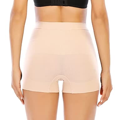 Womens Seamless Shaping Boyshorts Panties Tummy Control Underwear Slimming Shapewear Slip Shorts(#A2 Beige(light Tummy Control),Small) - Image 2