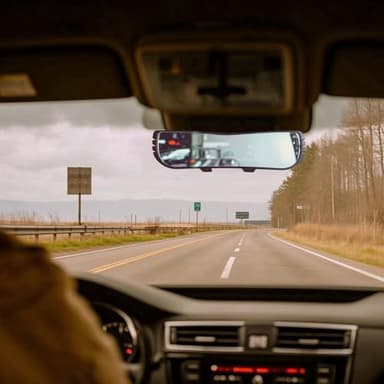 Rear View Mirror Car Mirror Accessorie Blind Spot For Seat Facing Rearview Mirrors Accessories Men Women Panoramic Truck Decor Interior Cute Automotive for Truck Car SUV Vehicles (Clear+White) - Image 3