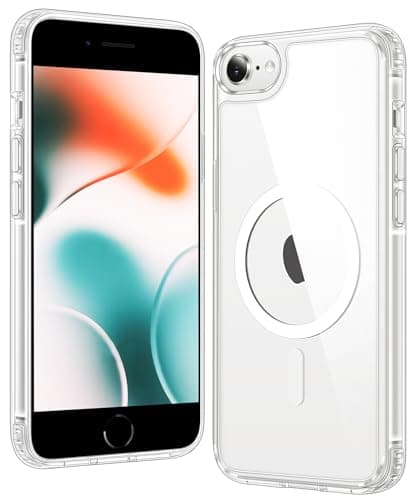 FNTCASE for iPhone SE 3rd(2022) Case: iPhone SE 2nd(2020) Case Magnetic Military Grade Drop Protection Anti Yellowing Cell Phone Cover - Shockproof Protective Transparent Cases - 4.7 inch(A-Clear) - Image 1