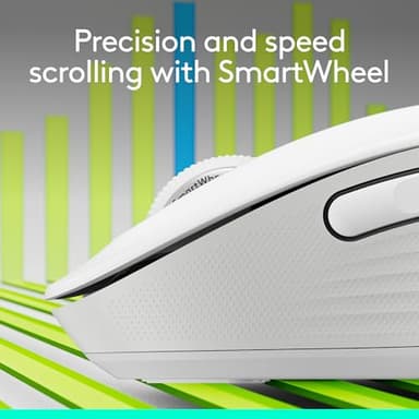 Logitech Wireless Mouse Signature M650 - Small to Medium Sized Hands, Right Handed, 2-Year Battery, Silent Clicks, Customizable Buttons, Bluetooth, PC/Mac?Chromebook - Off White - Image 2