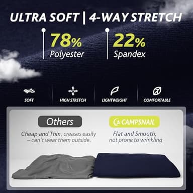 CAMPSNAIL 4 Pack Joggers for Women - Sweatpants with Pockets Lightweight Comfy Yoga Pants for Workout Travel Lounge - Image 5