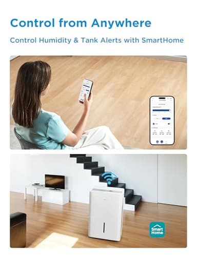 Midea 3,000 Sq. Ft. Energy Star Certified Dehumidifier With Reusable Air Filter 35 Pint - Ideal For Basements, Large & Medium Sized Rooms, And Bathrooms (White) - Image 4