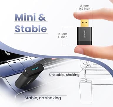 Mini Wireless CarPlay Adapter for Apple (2025 Upgraded), 2 in 1 CarPlay and Android Auto Wireless Adapter, No Latency, Compact Design, Seamless Car Connectivity, Better Navigator (Gray) - Image 2