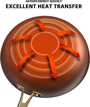 imarku Cast Iron Skillets, 12 Inch Cast Iron Pan, Professional Non Stick Frying Pans Long Lasting Nonstick Frying Pan Nonstick Pans Stay Cool Handle Easy Clean, Unique Birthday Gifts for Women/Men - Image 7