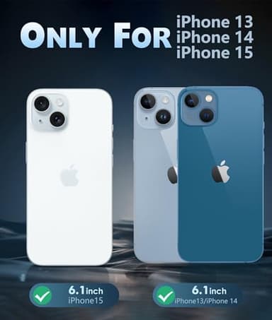 FNTCASE for iPhone 15 Case: for iPhone 14 Case | Support Magnetic Charging Military Grade Drop Protection Anti Yellowing | Rugged Sturdy Shockproof Protective Cell Phone Cover - 6.1 inch (Green) - Image 2