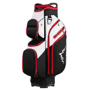 UNIHIMAL Golf Cart Bag, 15 Way Organizer Divider Top with Handles and Rain Cover - Image 1