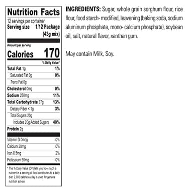 Krusteaz Gluten Free Yellow Cake Mix, No Artificial Flavors, Colors, or Preservatives, 18 oz Boxes (Pack of 8) - Image 2