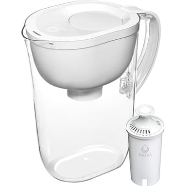 Brita Large Water Filter Pitcher for Tap and Drinking Water with SmartLight Change Indicator, Includes 1 Standard Filter, BPA-Free, Lasts 2 Months, 10-Cup Capacity, Bright White - Image 12