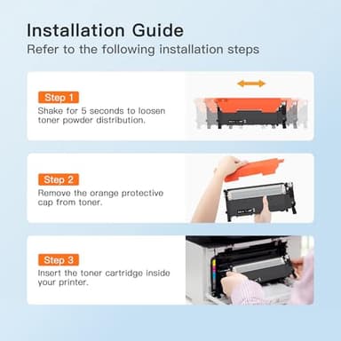 E-Z Ink Compatible Toner Cartridge Replacement for Samsung CLT-K404S CLT-C404S CLT-M404S CLT-Y404S CLT 404S to use with C480FW C430W SL-C430W SL-C480FW SL-C480FN Printer Tray (4 Pack) - Image 6