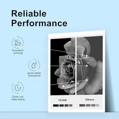 TEINO 63XL 63 Black Ink Cartridge for HP Printers Remanufactured Replacement for HP Ink 63 63XL Ink Cartridge Combo Pack Work with 4520 3830 4650 5200 5255 5258 4512 1112 2132 (2 Black) - Image 4