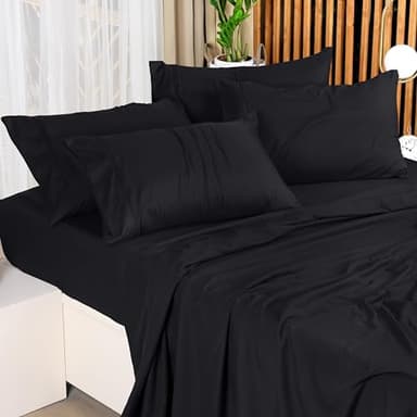 Utopia Bedding Queen Sheet Set – 4 Piece Bed Sheets for Queen Size Bed, Soft and Breathable Microfiber, Includes 1 Fitted Sheet, 1 Flat Sheet and 2 Pillowcases (Black) - Image 5