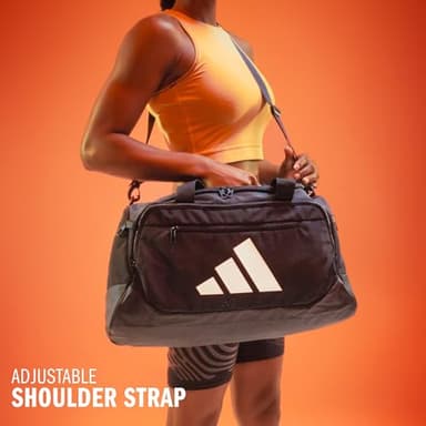 adidas Defender 5.0 Duffel Bag – Durable for Sports, Gym & Travel, True Pink/White, Small (42L) - Image 7