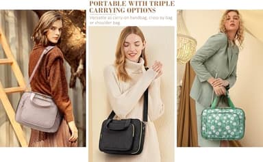 Bible Cover for Women Bible Case, Large Bible Bag w/Shoulder Strap, Bible Study Supplies Bible Journaling Kit Book Carrying Case with Bible Highlighters Tabs, Mothers Day Christian Gifts for Women - Image 8