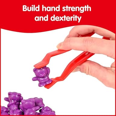 edxeducation Sorting Bowls & Tweezers | Set of 12 | 18m+ | 6 Colors | Counting and Sorting Toy for Toddlers | Early Math and Fine Motor Skills - Image 5