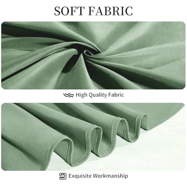 Easy-Going 6 Pack Sage Green Tablecloths 60x102 Inch for 6 Ft Rectangle Table, Washable Polyester Waterproof Stain Resistant Table Cloth, Decorative Table Cover for Kitchen, Dining Tables, Events - Image 4
