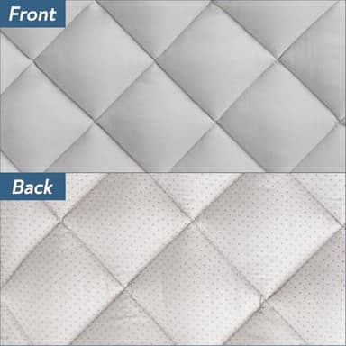 Magik & Kover Dog Crate Pad 2 Pack (48" x 30"), Soft Dog Crate Mat with Anti-Slip Bottom, Machine Washable Kennel Pad, Fits 48 Inch Crate, Grey - Image 3