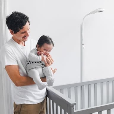 Didalo Floor Stand for Nanit Pro Baby Monitor, Gooseneck Swivel Holder Mount with Adjustable Height and Stable Base, Without Tools or Wall Damage(Camera not Included) - Image 2